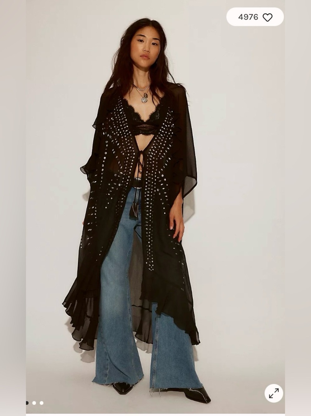 Free People So Billie Studded Duster - Picture 4 of 7